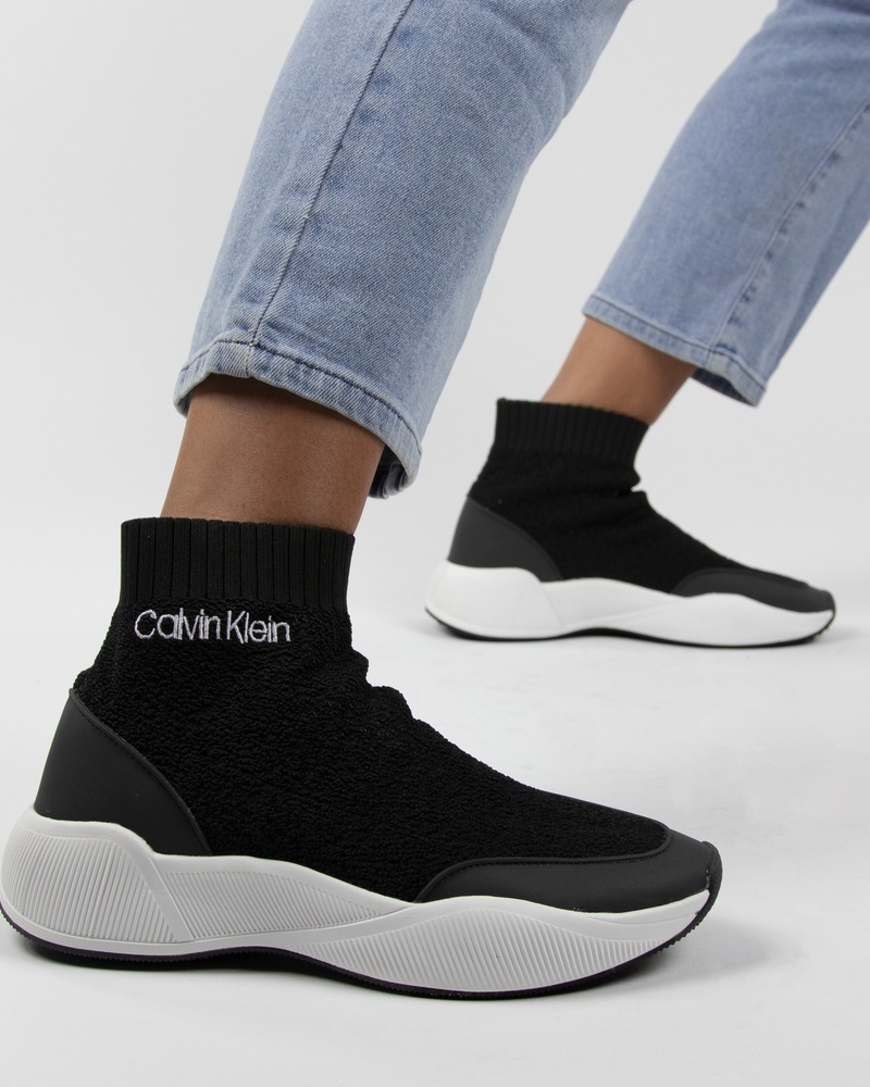 Calvin Klein Babele - Hoge sneakers - Zwart