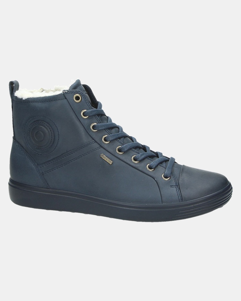 Ecco Soft 7 - Hoge sneakers - Blauw