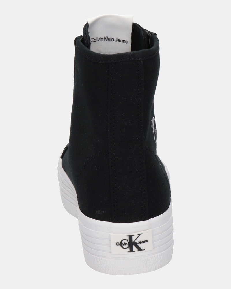 Calvin Klein Vulcanized Flatform - Hoge sneakers - Zwart