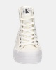 Calvin Klein Vulcanized Flatform - Hoge sneakers - Wit