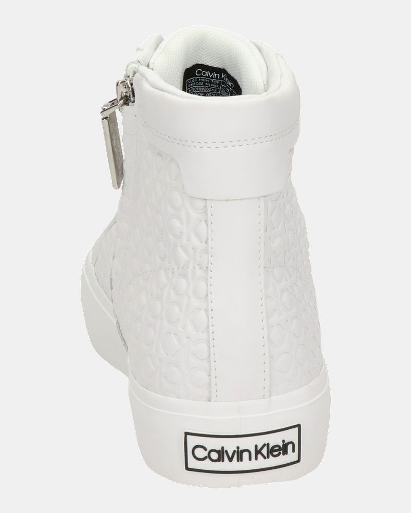 Calvin Klein - Hoge sneakers - Wit