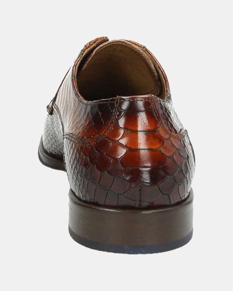 Lorenzi - Lage nette schoenen - Cognac