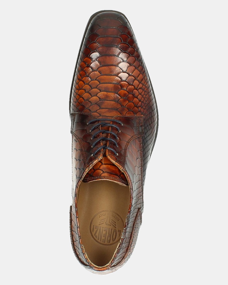 Lorenzi - Lage nette schoenen - Cognac