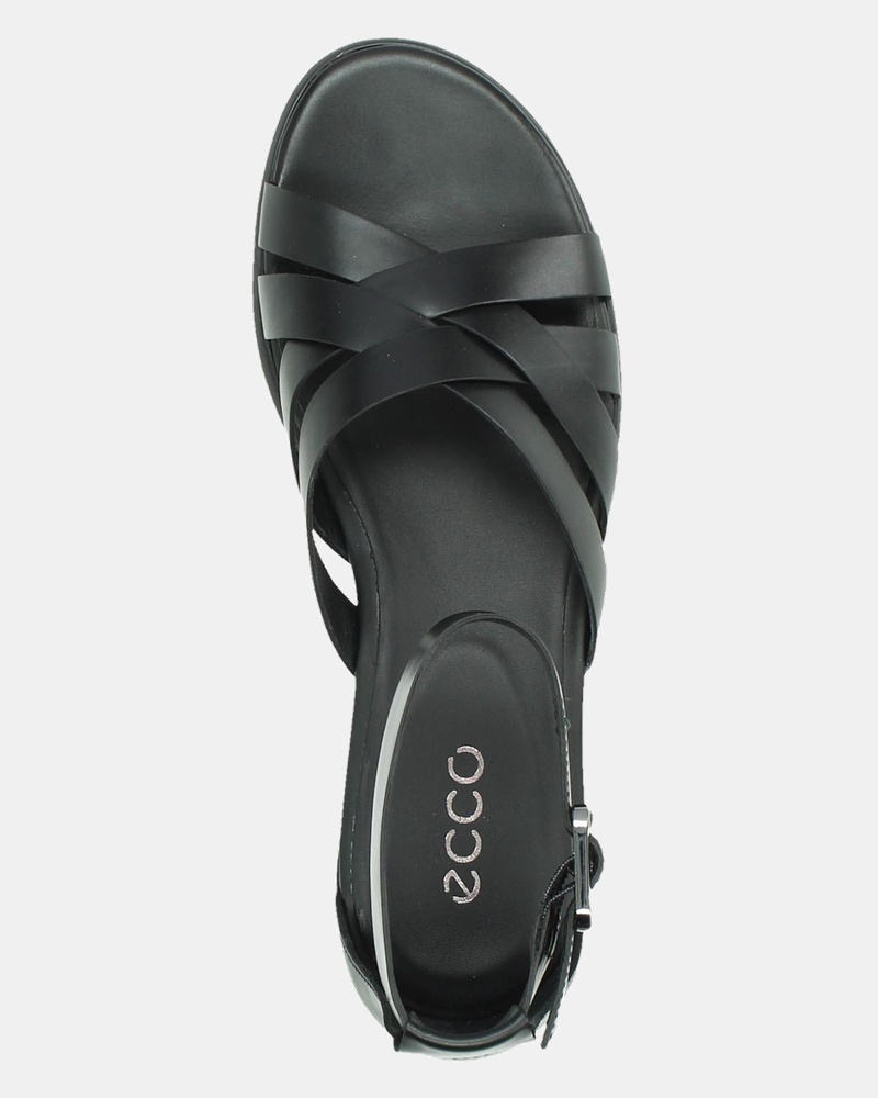 Ecco Flat - Sandalen - Zwart