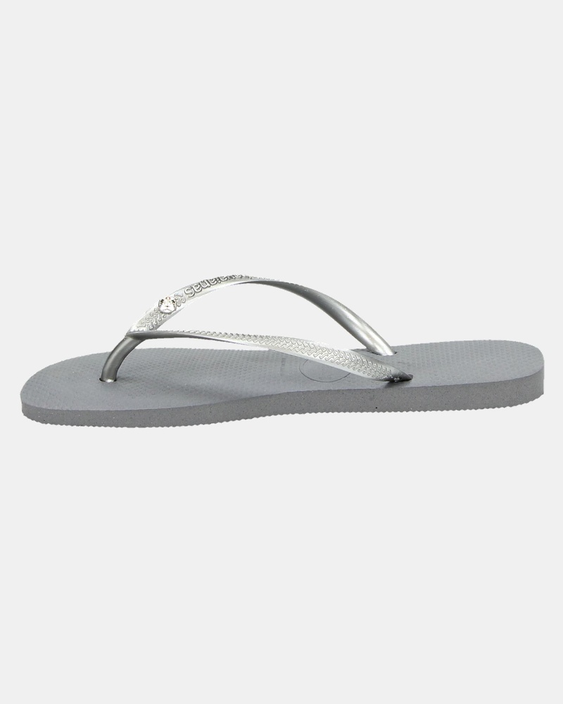 Havaianas Slim Crystal Glamour - Slippers - Zilver