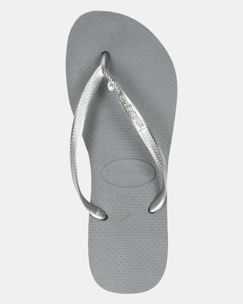 Havaianas Slim Crystal Glamour - Slippers - Zilver