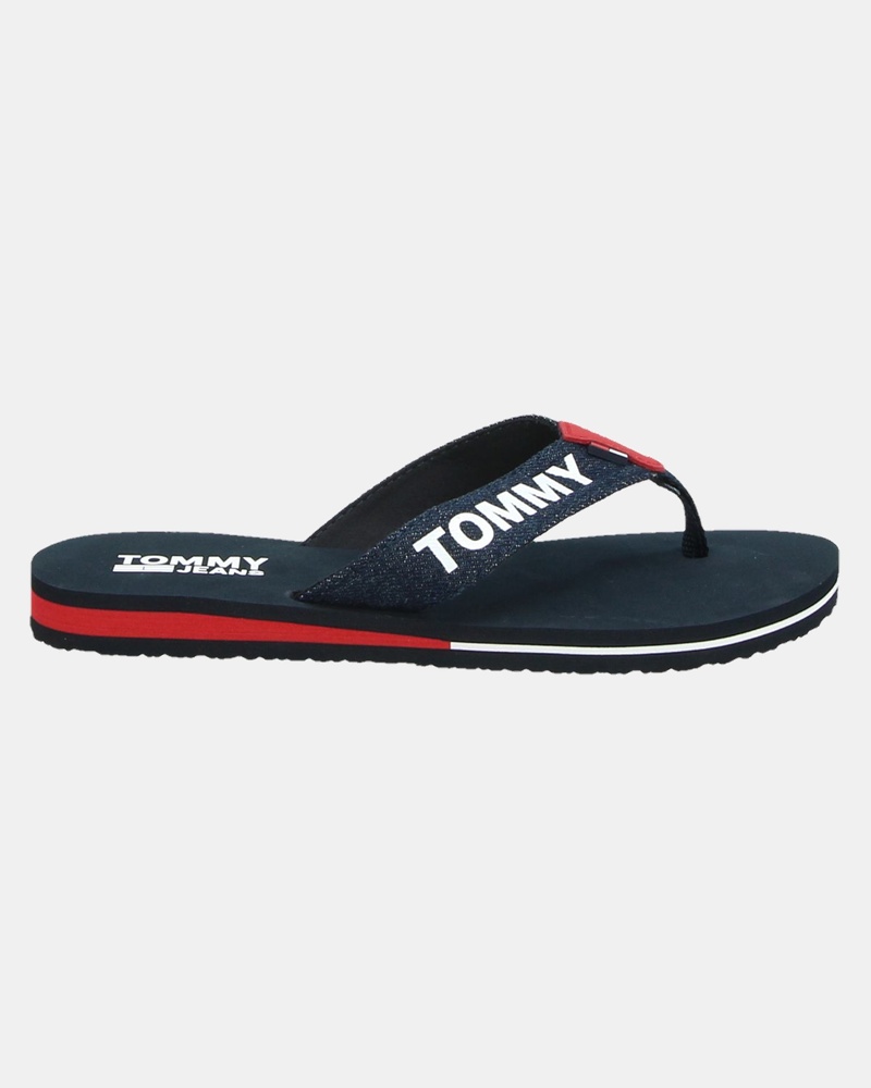 Tommy Jeans Denim Jeans Sandal - Slippers - Blauw