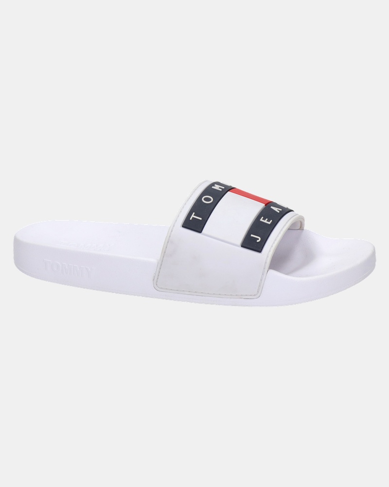 Tommy Jeans Jeans Flag - Badslippers - Wit