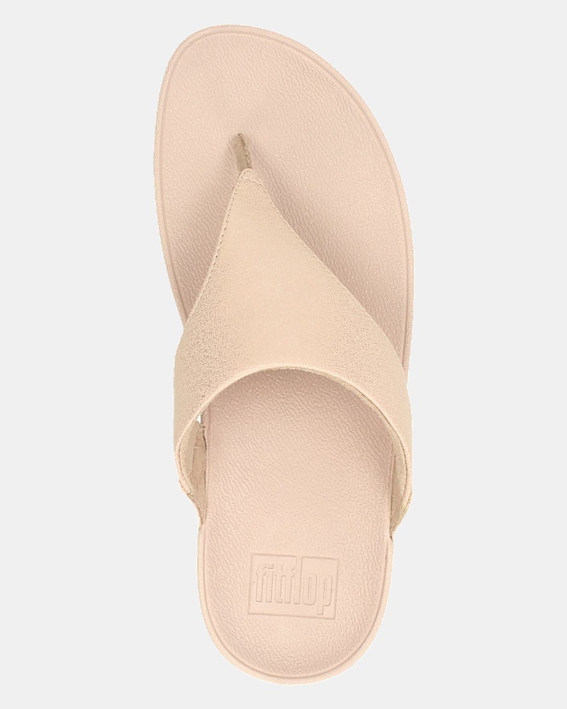 Fitflop Lulu Shimmer Toe Pose - Slippers - Roze