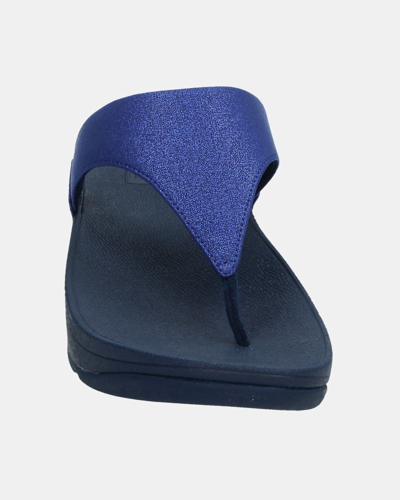 Fitflop Lulu Shimmer Toe Pose - Slippers - Blauw