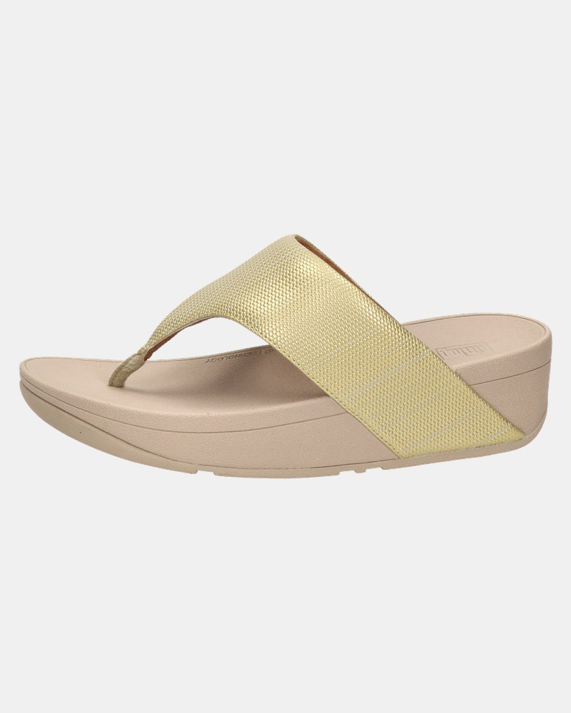 Fitflop Olive Textured Glitz - Slippers - Goud