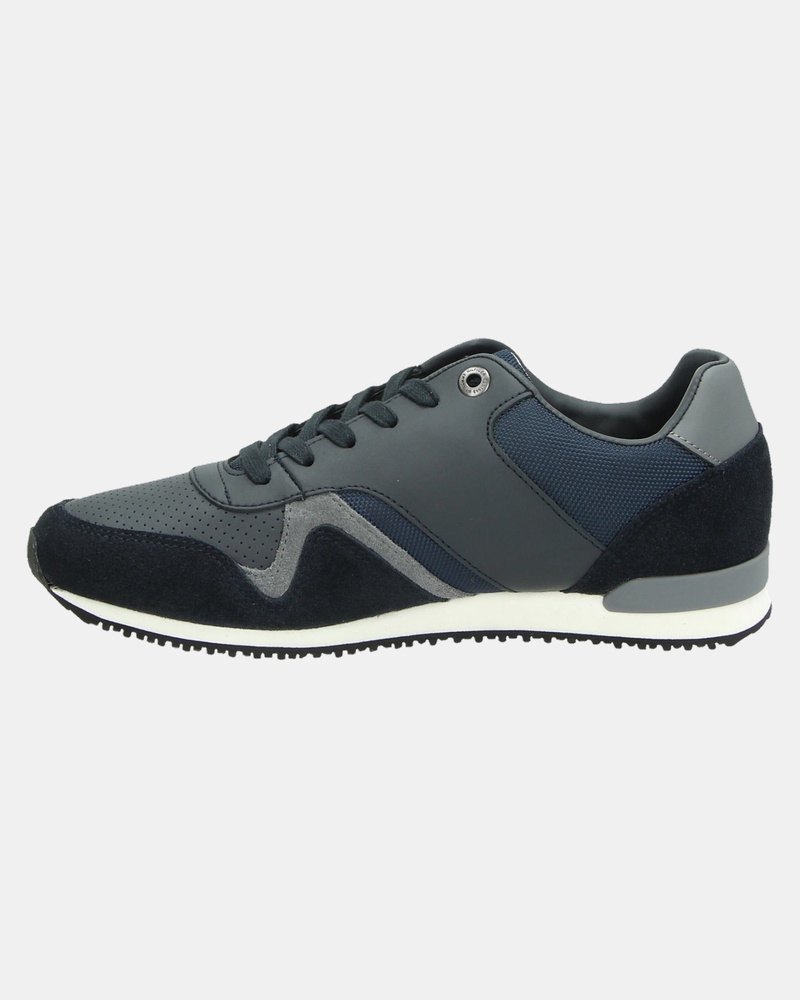 Tommy Hilfiger Sport Iconic Leather - Lage sneakers - Blauw