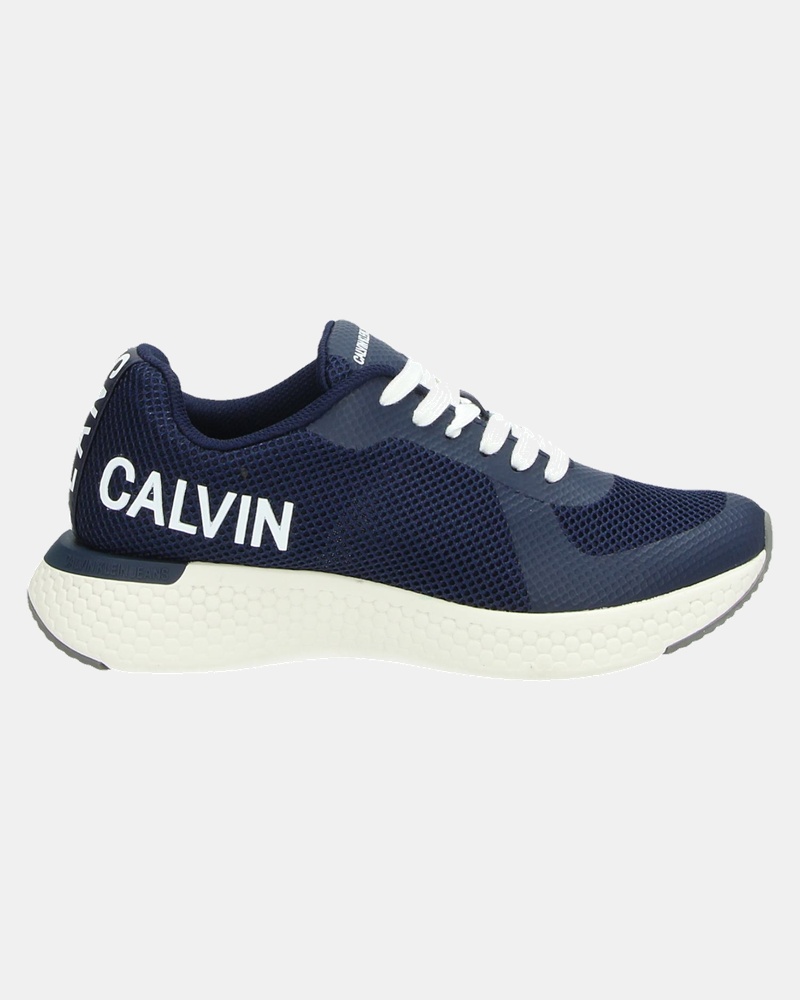 Calvin Klein Amos - Lage sneakers - Blauw