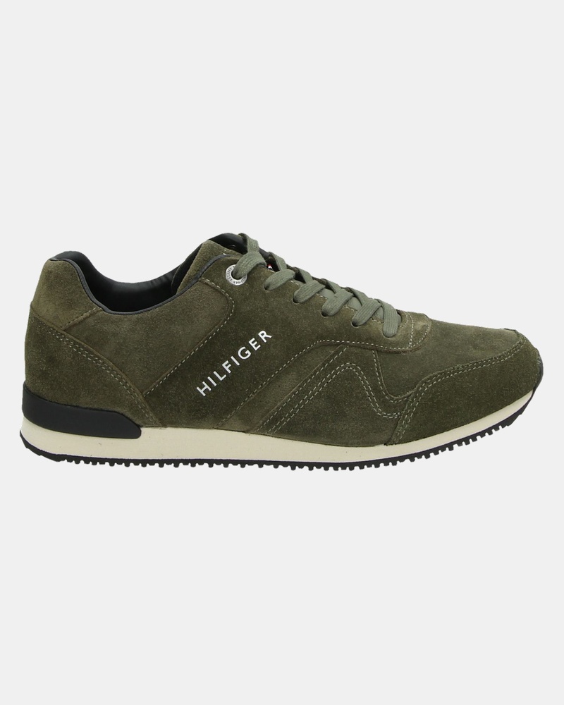 Tommy Hilfiger Sport Iconic Suede - Lage sneakers - Groen