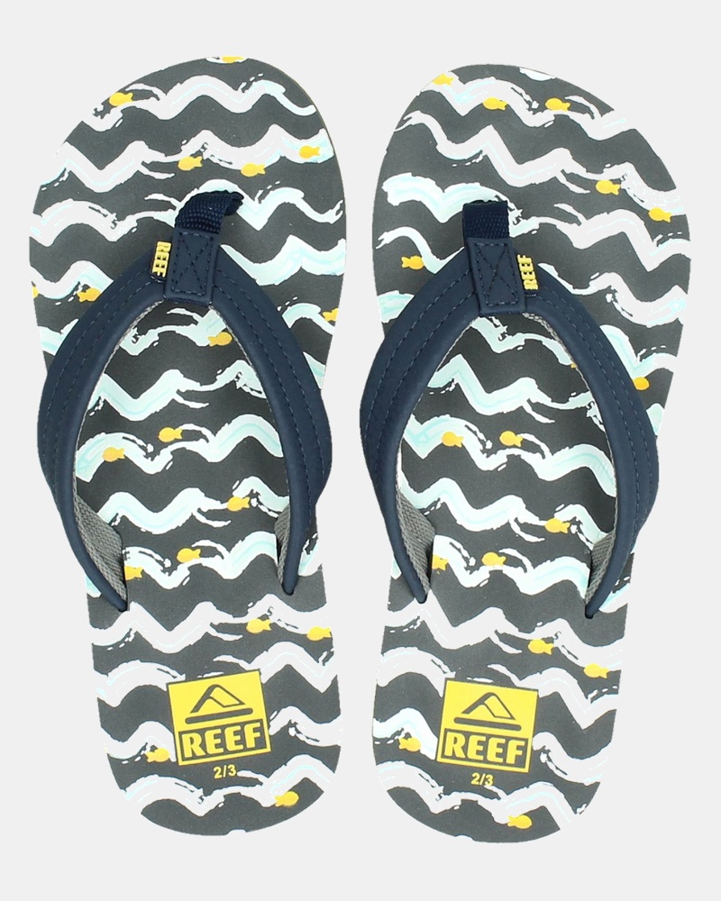 Reef Ahi fish - Slippers - Blauw