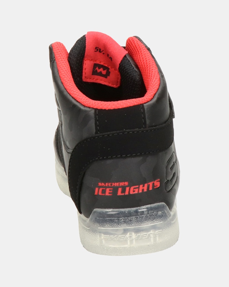 Skechers Ice Lights - Klittenbandschoenen - Zwart