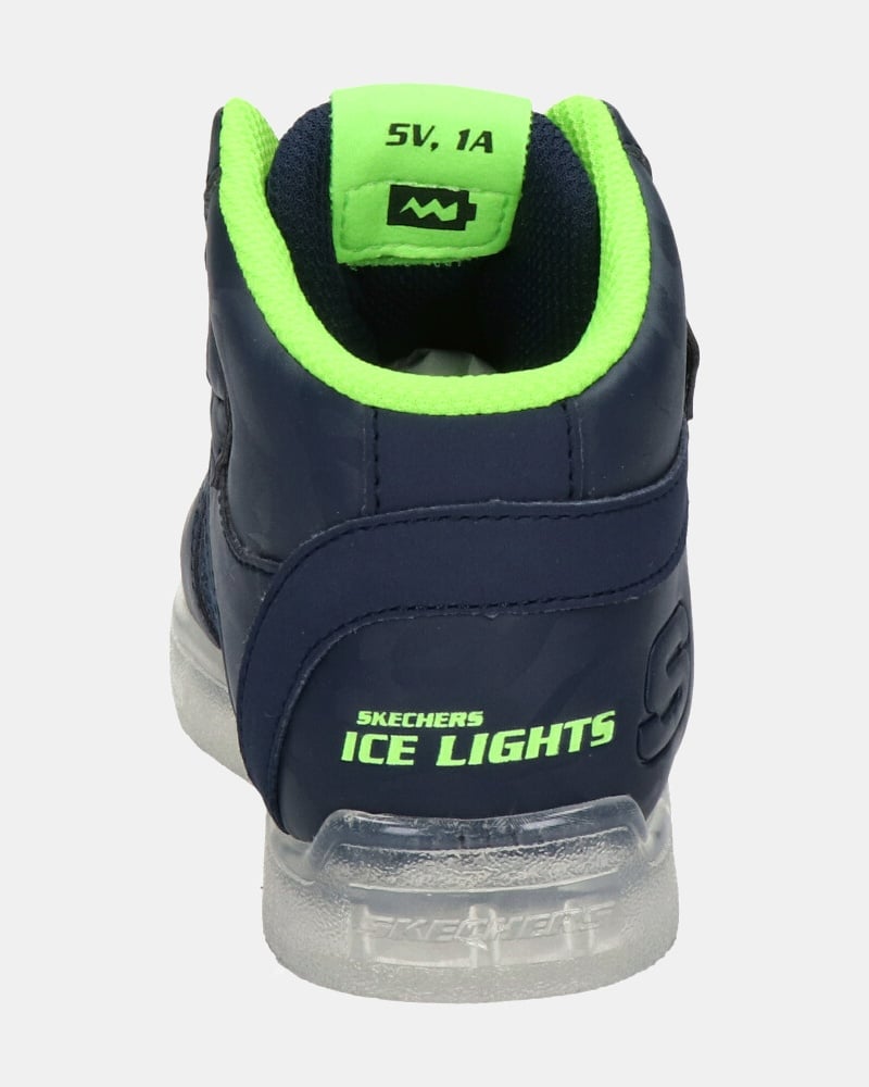 Skechers Ice Lights - Klittenbandschoenen - Blauw