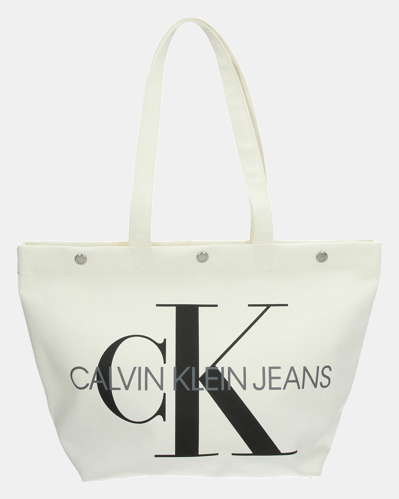 Calvin Klein Canvas Utility EW - Shopper - Wit