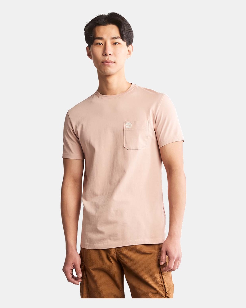 Timberland Dunstan Pocket Tee - Shirt - Roze