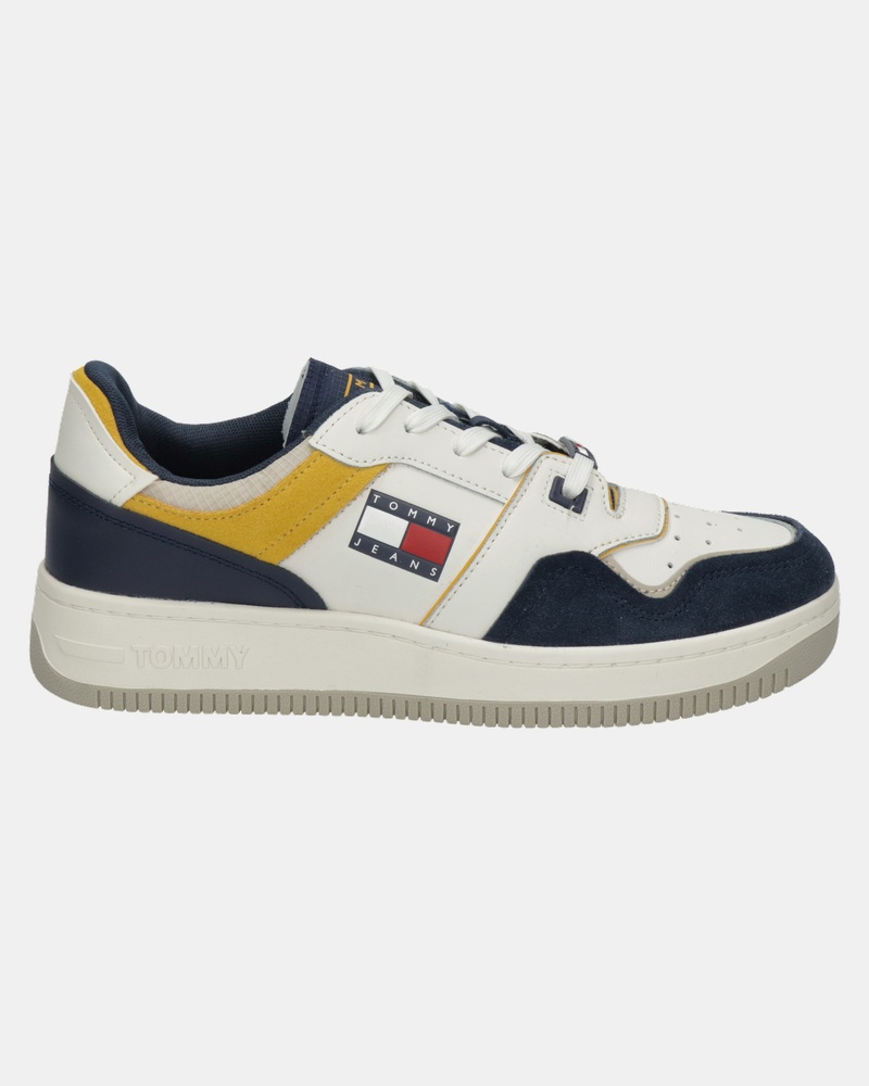 Tommy Jeans Deconstructed Basket - Lage sneakers - Blauw