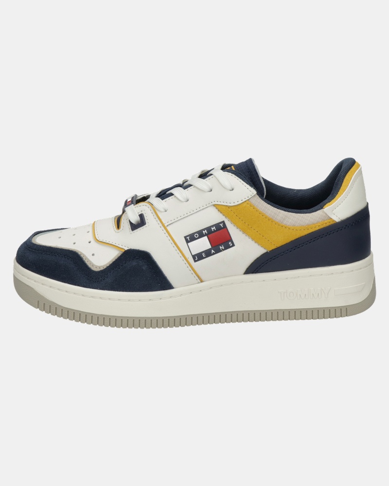 Tommy Jeans Deconstructed Basket - Lage sneakers - Blauw