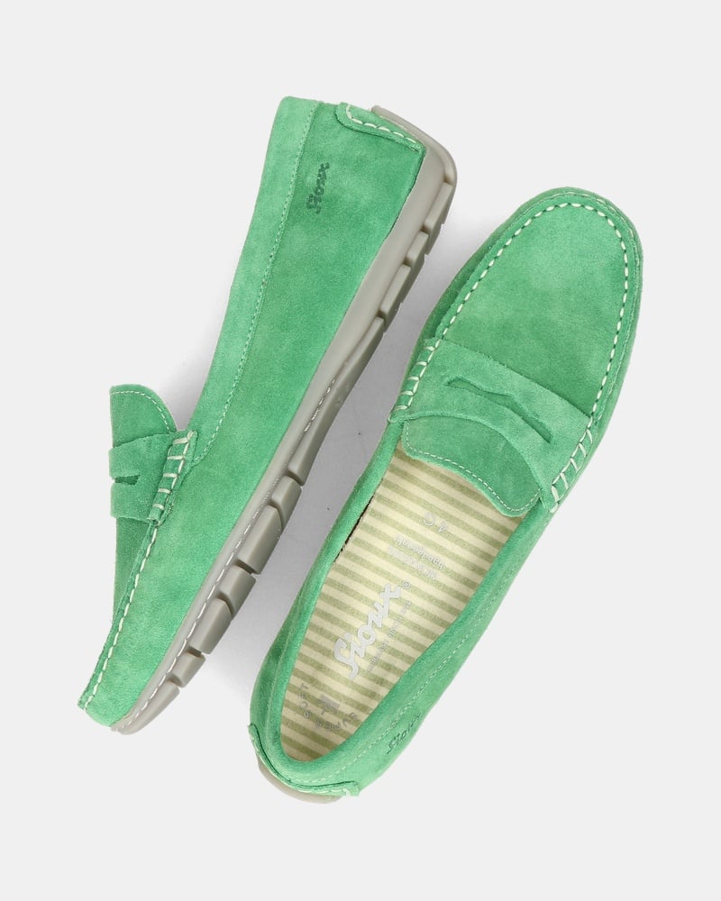 Sioux Carmona Velour - Mocassins & loafers - Groen