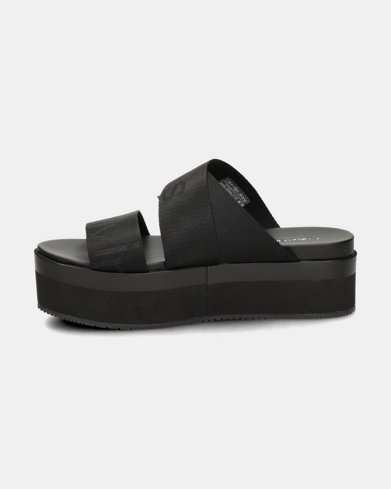Calvin Klein Flatform - Sandalen - Zwart