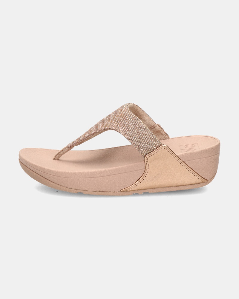 Fitflop Lulu Shimmer Lux - Slippers - Rose goud