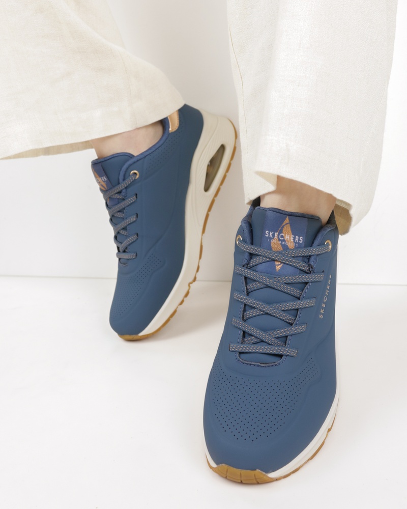 Skechers Uno - Lage sneakers - Blauw