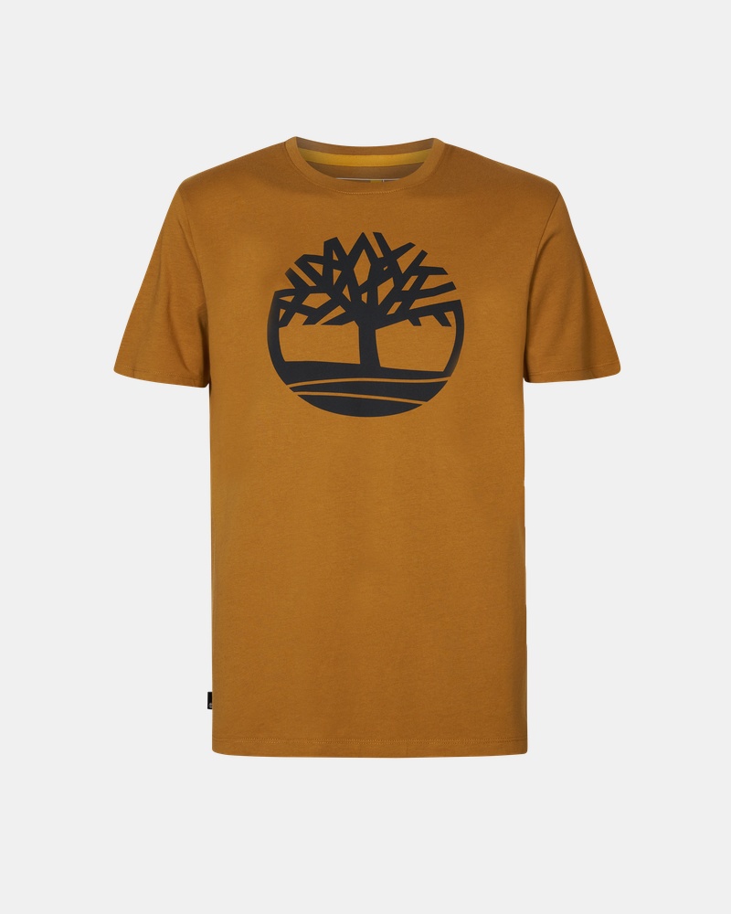 Timberland K-R Brand Tree - Shirt - Geel