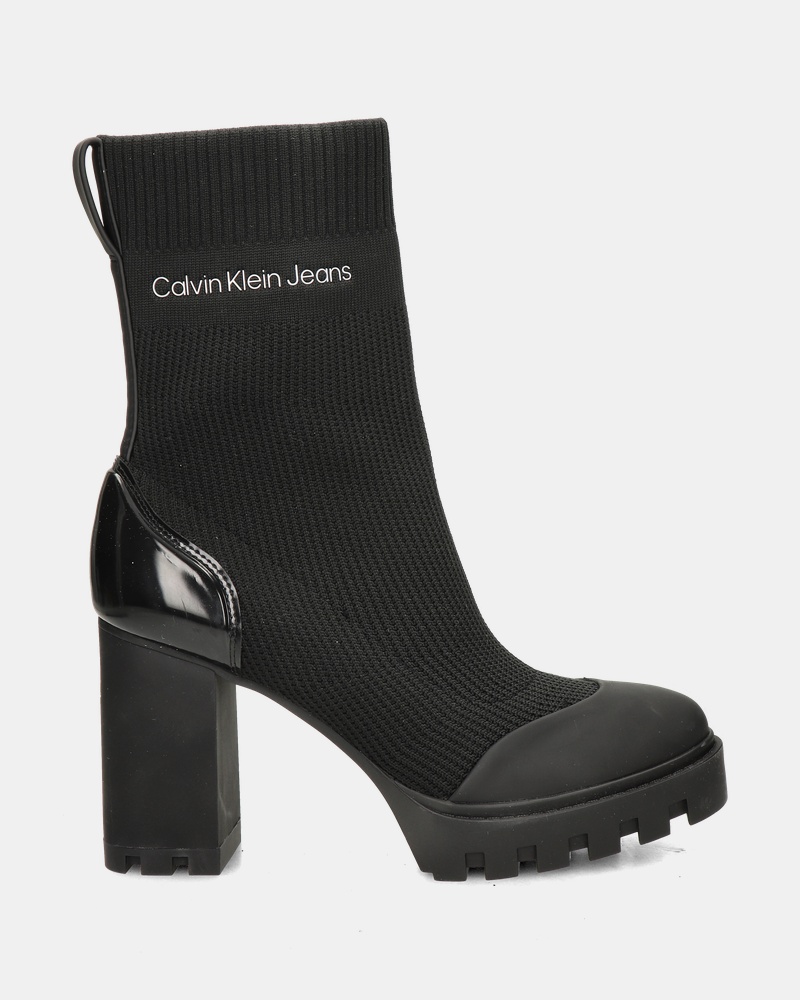 Calvin Klein Platform Knit - Rits- & gesloten boots - Zwart