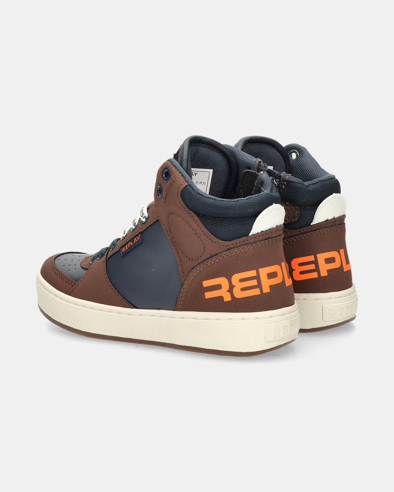 Replay Cobra 1 - Hoge sneakers - Bruin