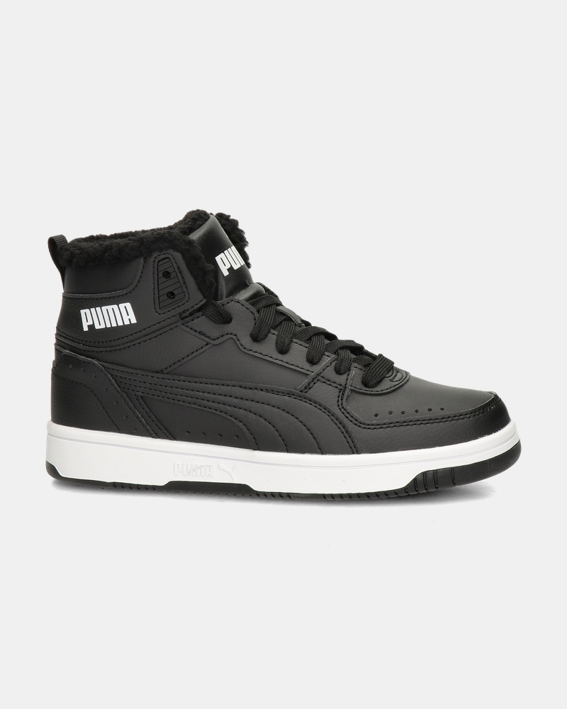 Puma Rebound Joy Fur - Hoge sneakers - Zwart