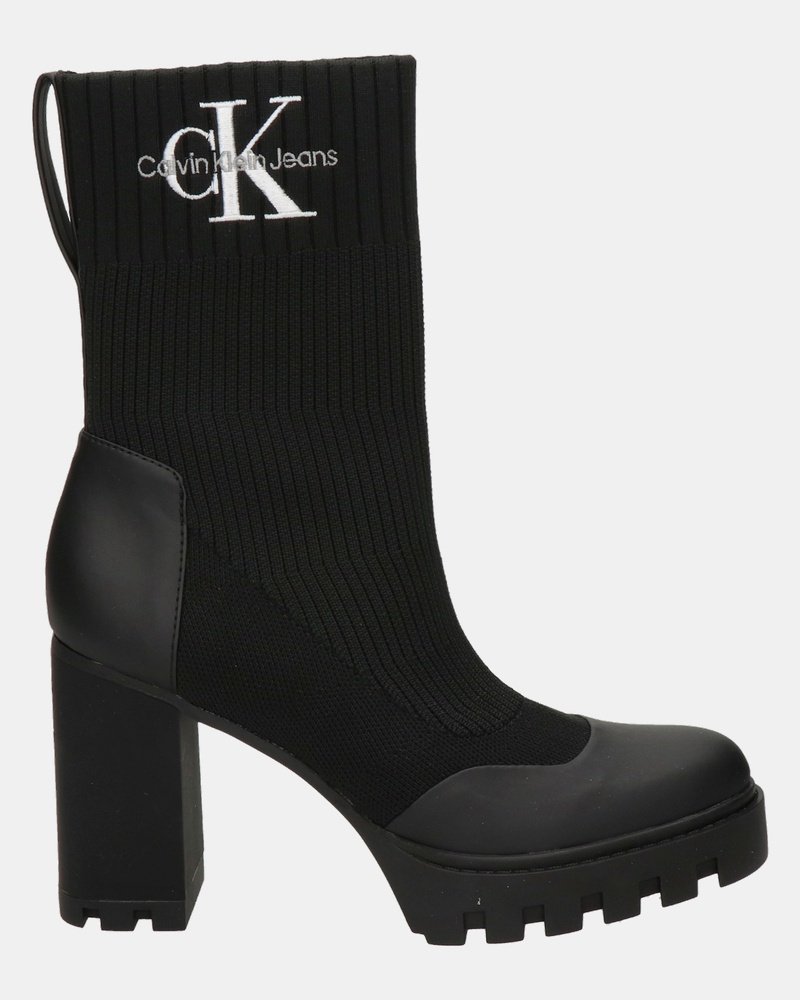 Calvin Klein Platform Boot Sock - Enkellaarsjes - Zwart