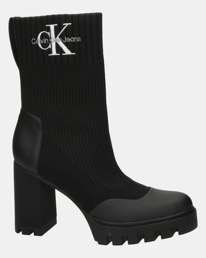 Calvin Klein Platform Boot Sock - Enkellaarsjes - Zwart