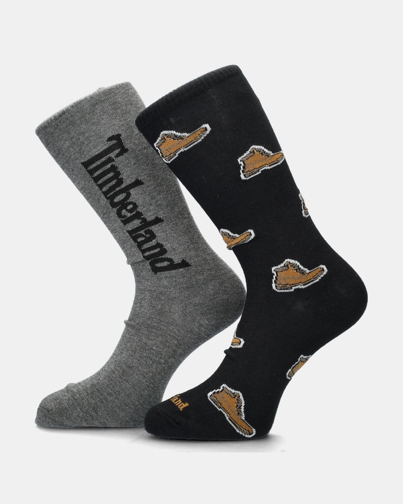 Timberland 2-Pack hoge sokken - Sokken - Zwart
