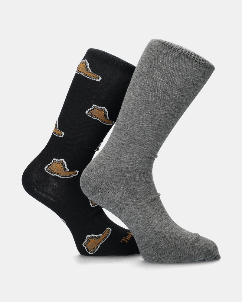 Timberland 2-Pack hoge sokken - Sokken - Zwart