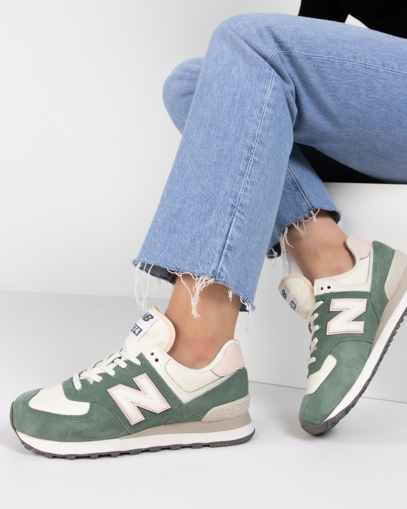 New Balance WL574 - Lage sneakers - Groen
