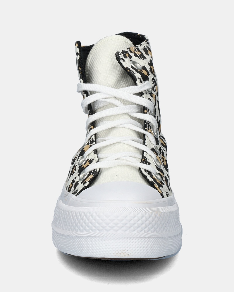 Converse Chuck Taylor All Star Lift Leopard - Hoge sneakers - Wit