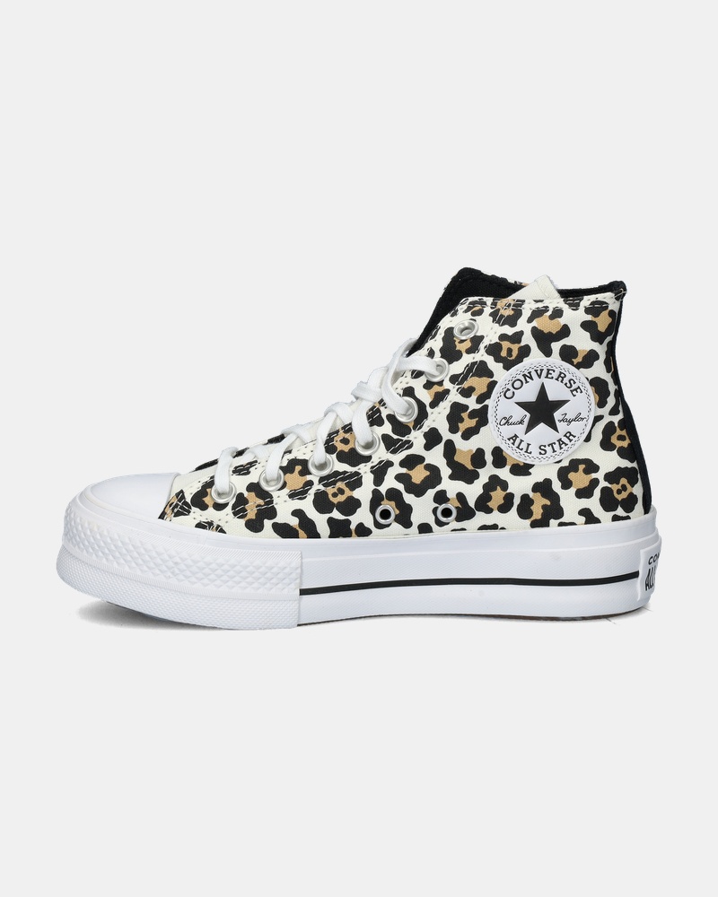 Converse Chuck Taylor All Star Lift Leopard - Hoge sneakers - Wit
