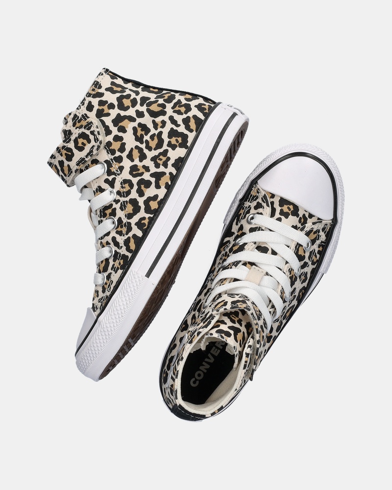 Converse Chuck Taylor All Star Easy On Leopard - Hoge sneakers - Beige