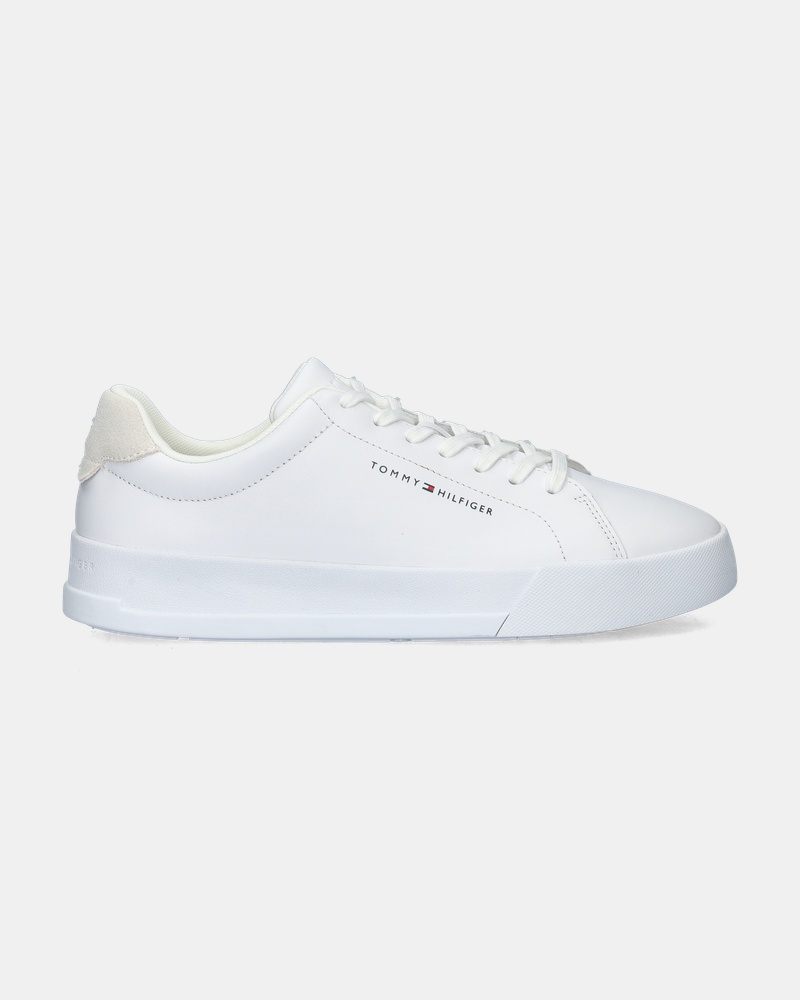 Tommy Hilfiger Sport TH Court Leather - Lage sneakers - Wit