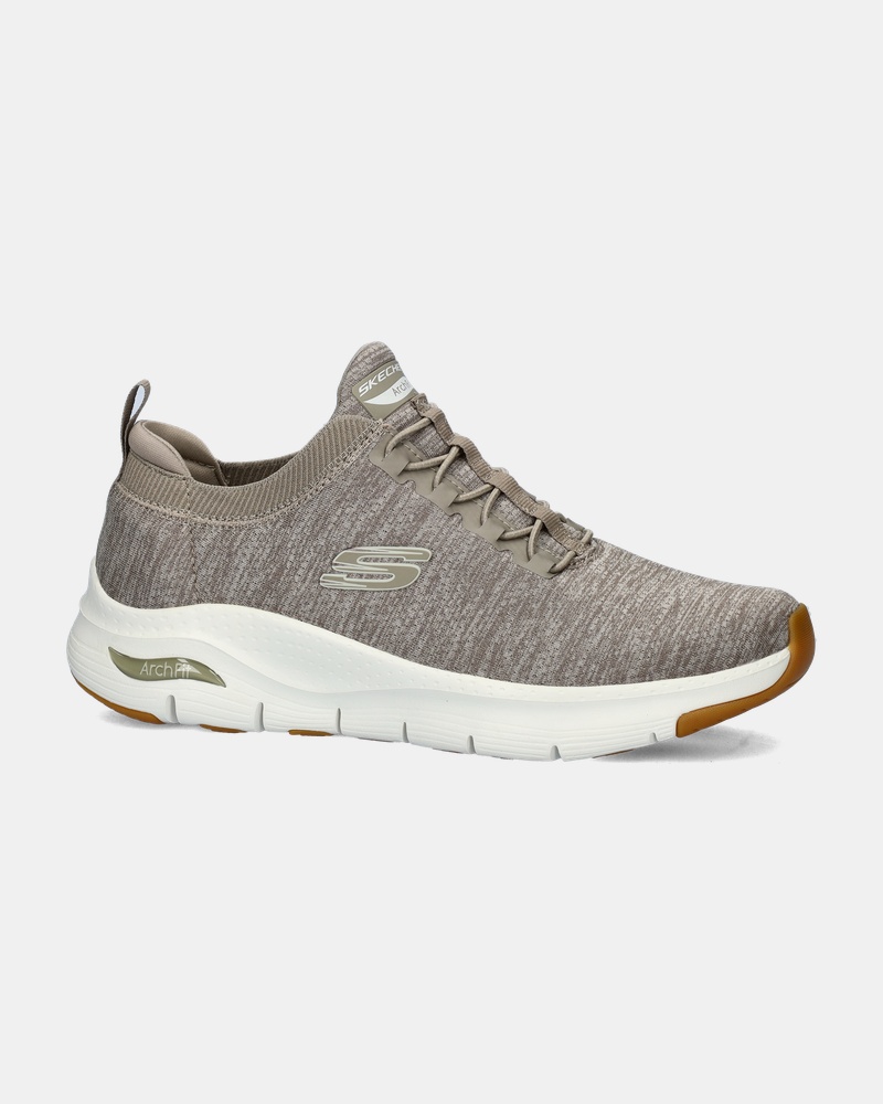 Skechers Arch Fit Waveport - Lage sneakers - Taupe