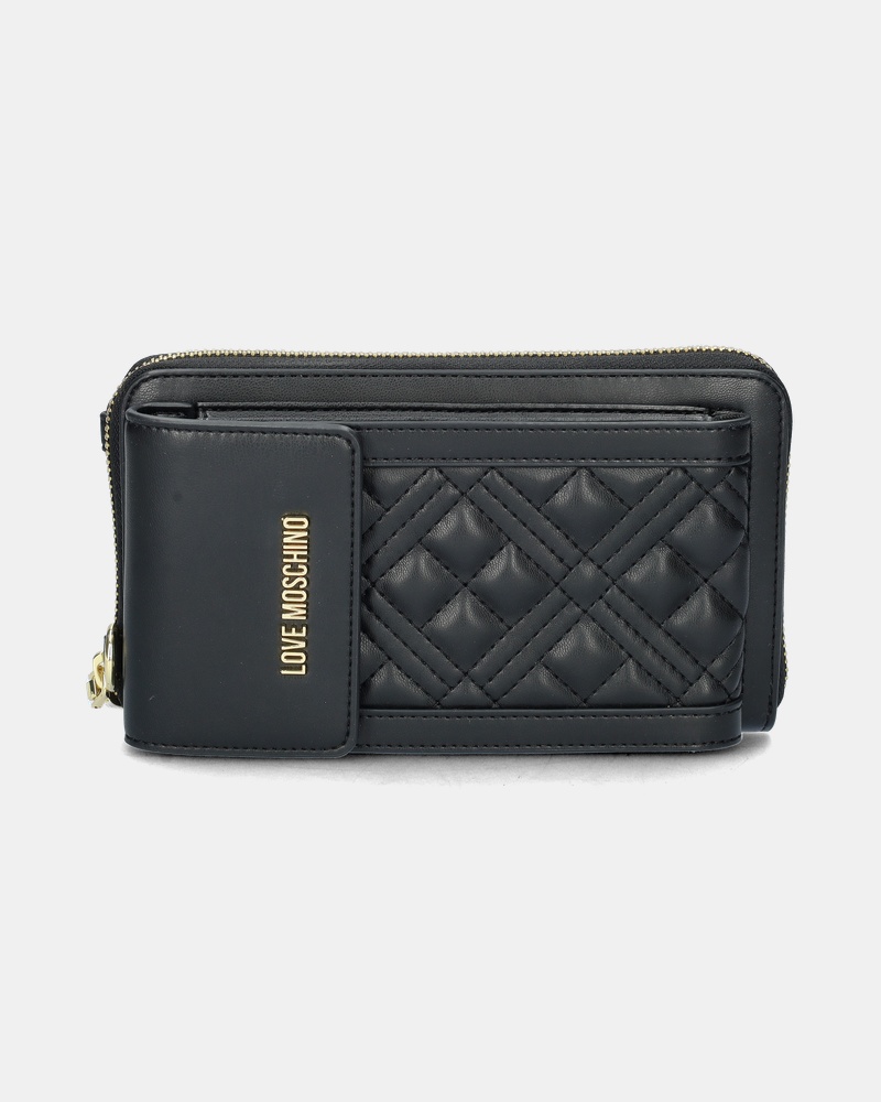Love Moschino SLG Quilted Bag - Portemonnee - Zwart