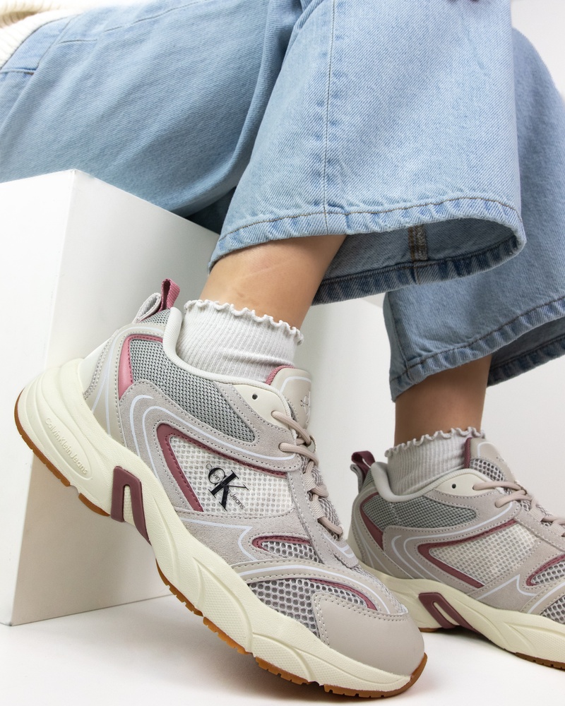 Calvin Klein Retro Tennis - Dad Sneakers - Beige