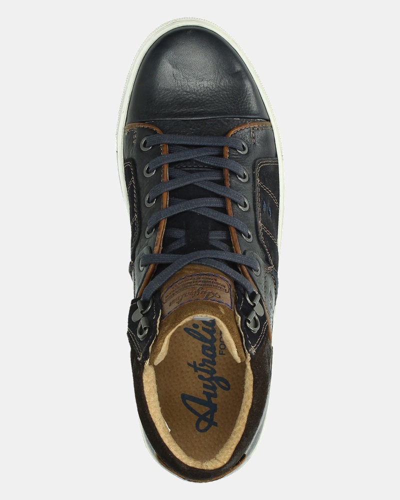 Australian Nebraska Leather - Hoge sneakers - Blauw