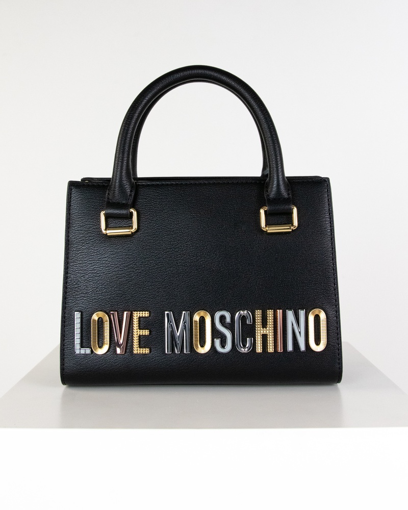 Love Moschino Colourful Logo - Tas - Zwart