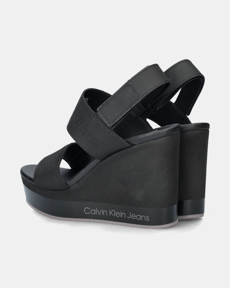 Calvin Klein Wedge - Sandalen - Zwart