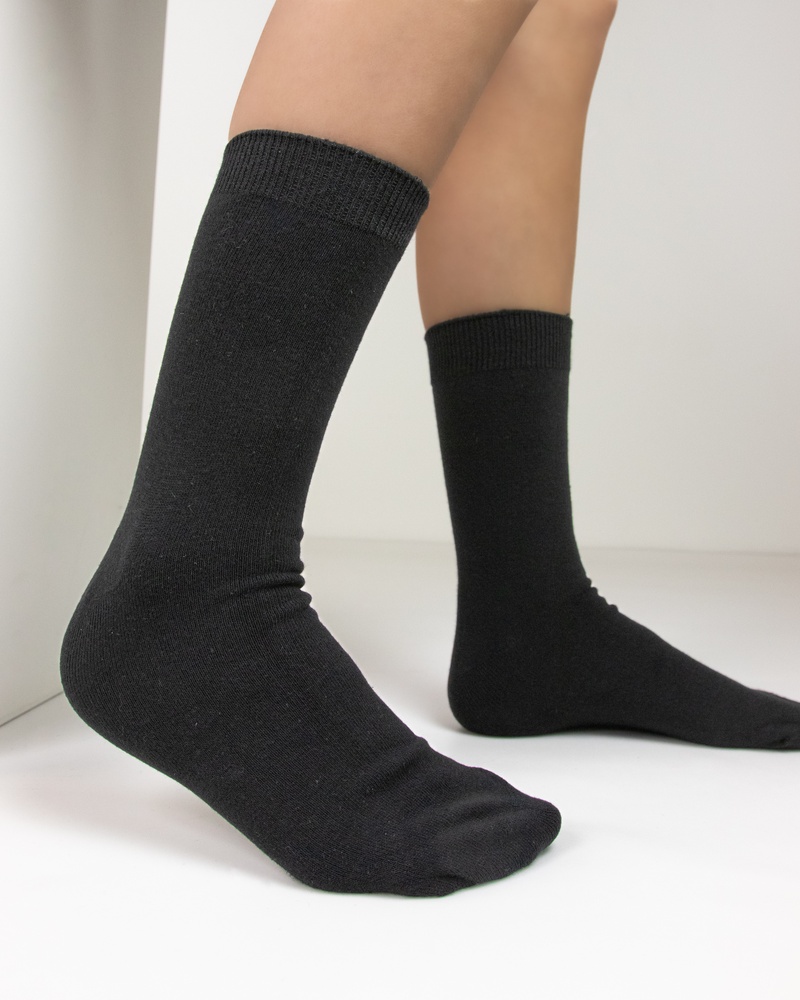 Nelson 3-Pack Hoge sokken - Sokken - Zwart