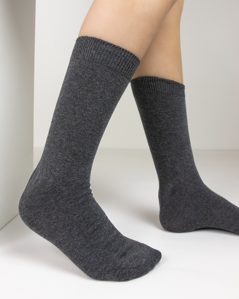 Nelson 3-Pack Hoge sokken - Sokken - Grijs